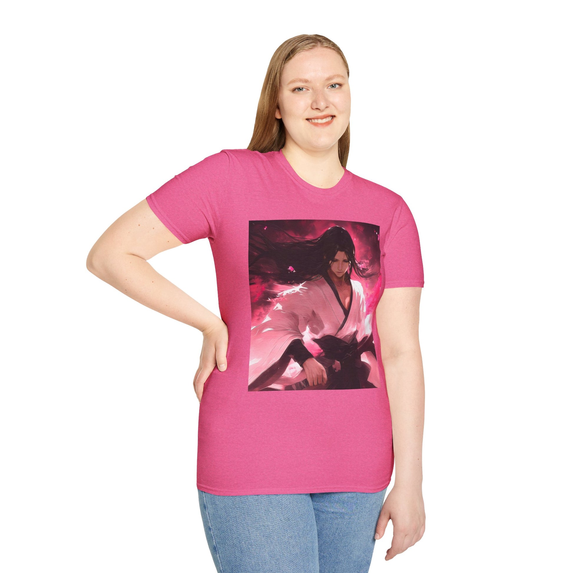 Senbonzakura Bleach Tee -  bleach byakuya kuchiki cherry blossom anime shirt graphic tee unisex Senbonzakura Tee – Byakuya Kuchiki with Senbonzakura petals in ethereal bloom