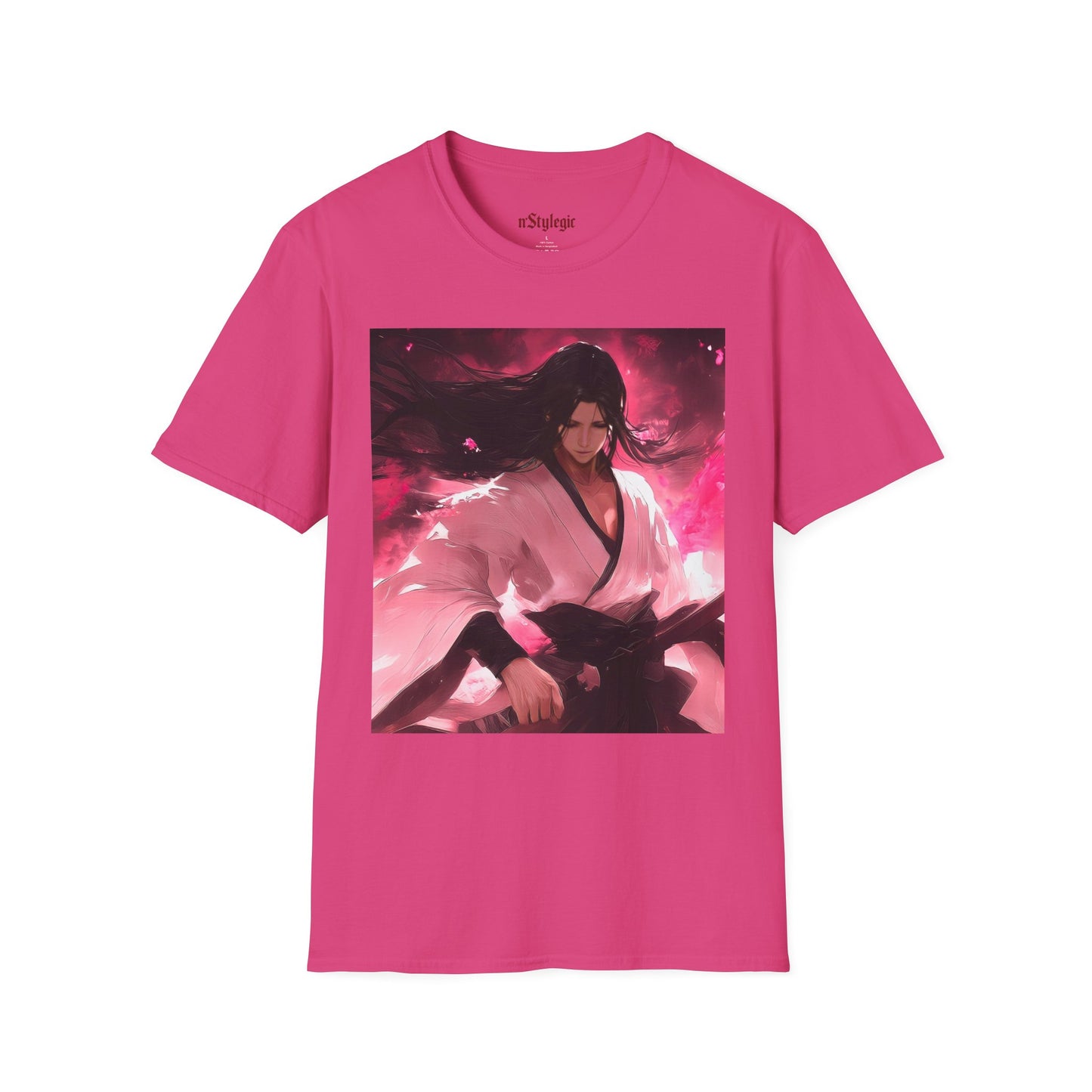 Senbonzakura Bleach Tee - bleach byakuya kuchiki cherry blossom anime shirt graphic tee unisex Senbonzakura Tee – Byakuya Kuchiki with Senbonzakura petals in ethereal bloom