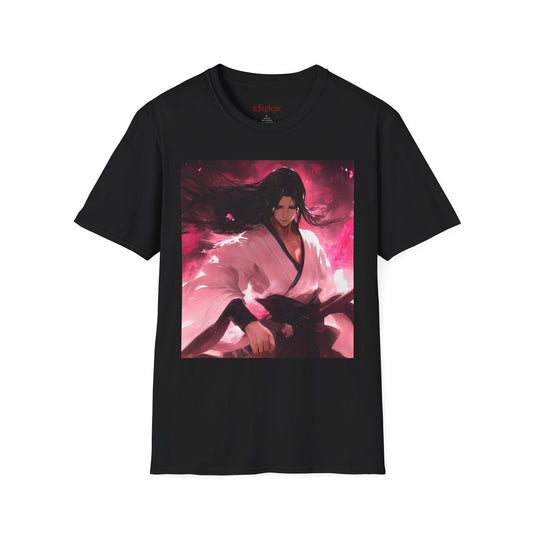 Senbonzakura Bleach Tee -  bleach byakuya kuchiki cherry blossom anime shirt graphic tee unisex Senbonzakura Tee – Byakuya Kuchiki with Senbonzakura petals in ethereal bloom