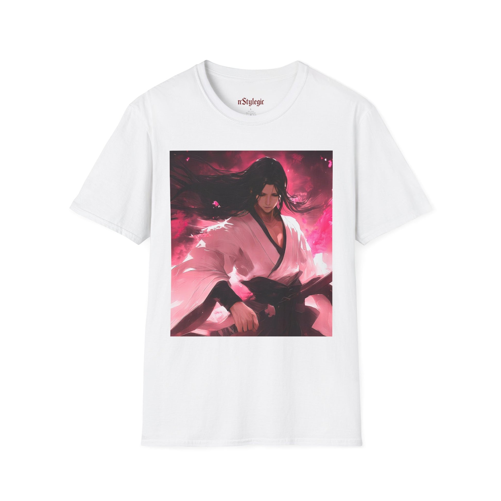 Senbonzakura Bleach Tee -  bleach byakuya kuchiki cherry blossom anime shirt graphic tee unisex Senbonzakura Tee – Byakuya Kuchiki with Senbonzakura petals in ethereal bloom