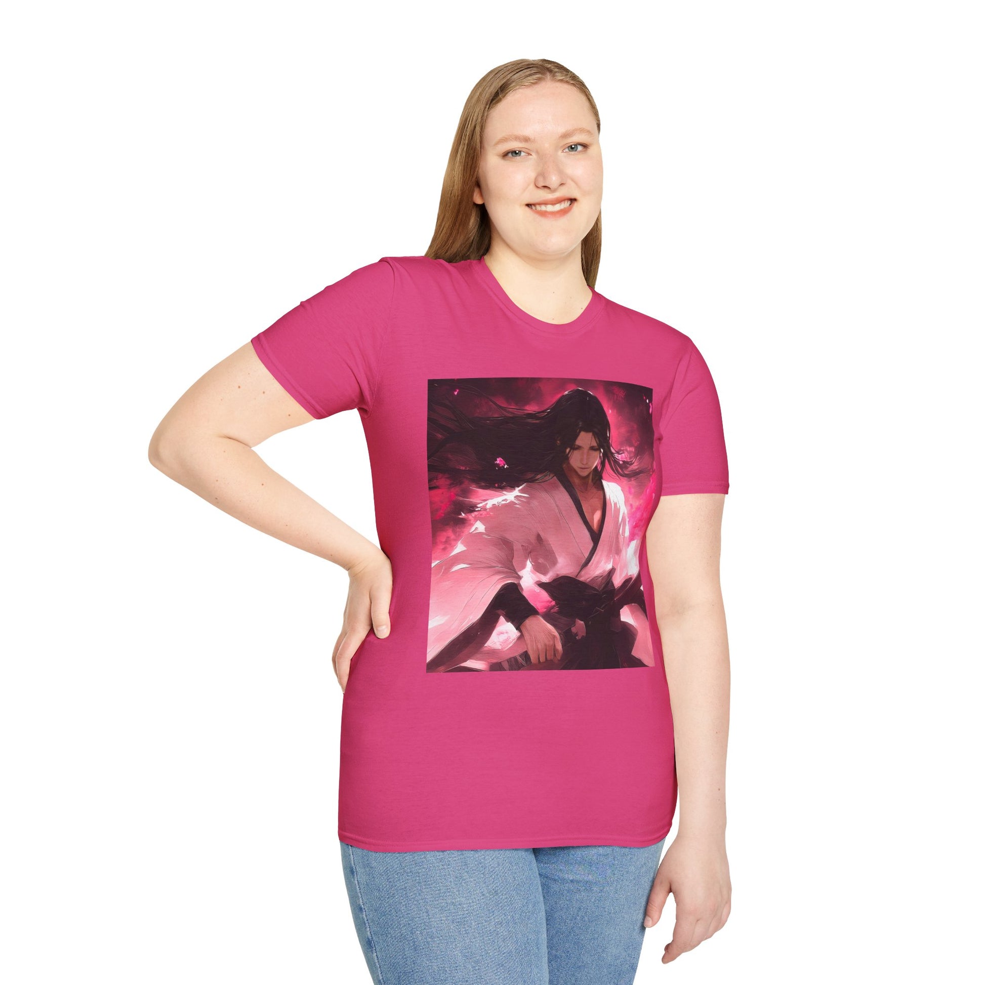 Senbonzakura Bleach Tee -  bleach byakuya kuchiki cherry blossom anime shirt graphic tee unisex Senbonzakura Tee – Byakuya Kuchiki with Senbonzakura petals in ethereal bloom