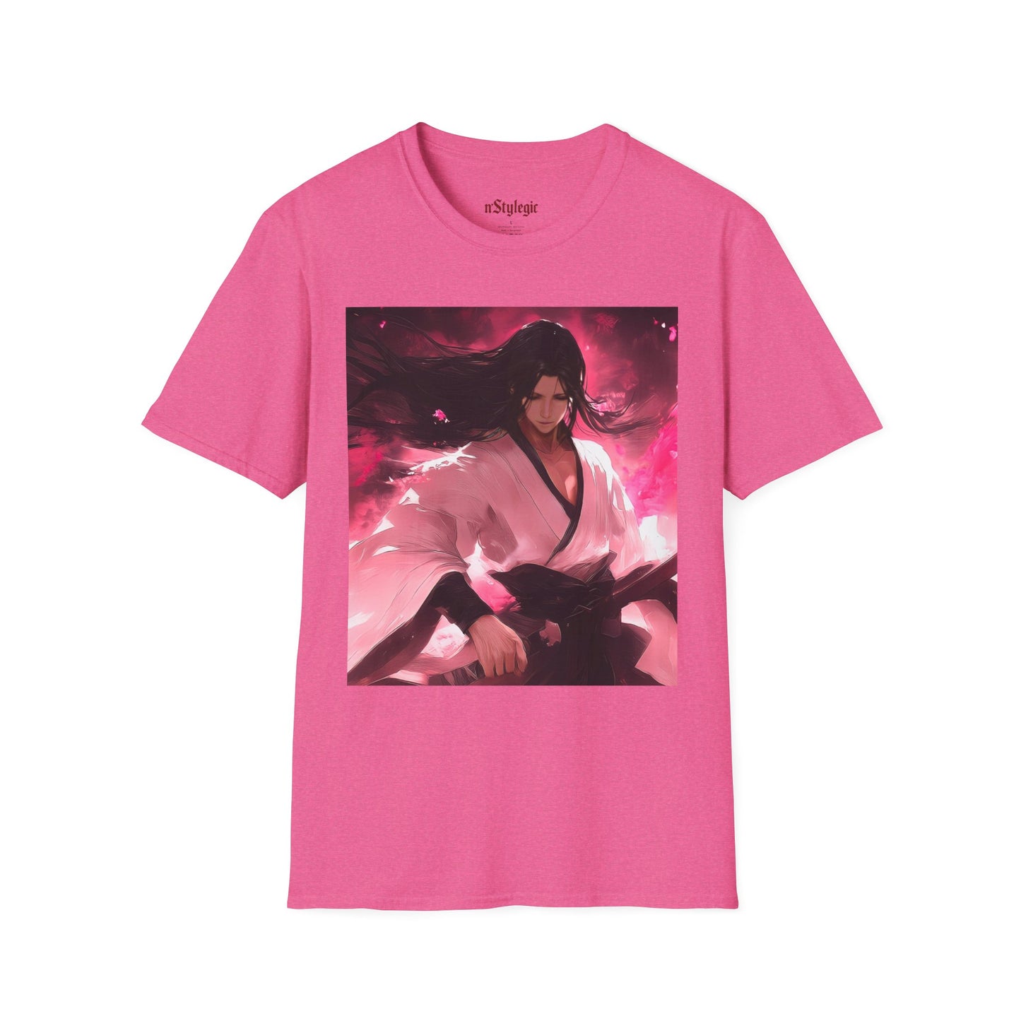 Senbonzakura Bleach Tee - bleach byakuya kuchiki cherry blossom anime shirt graphic tee unisex Senbonzakura Tee – Byakuya Kuchiki with Senbonzakura petals in ethereal bloom